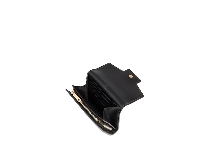 Lancel A13161 - CUIR DE VACHETTE - NOIR portefeuille rabat pm angele Porte-monnaie