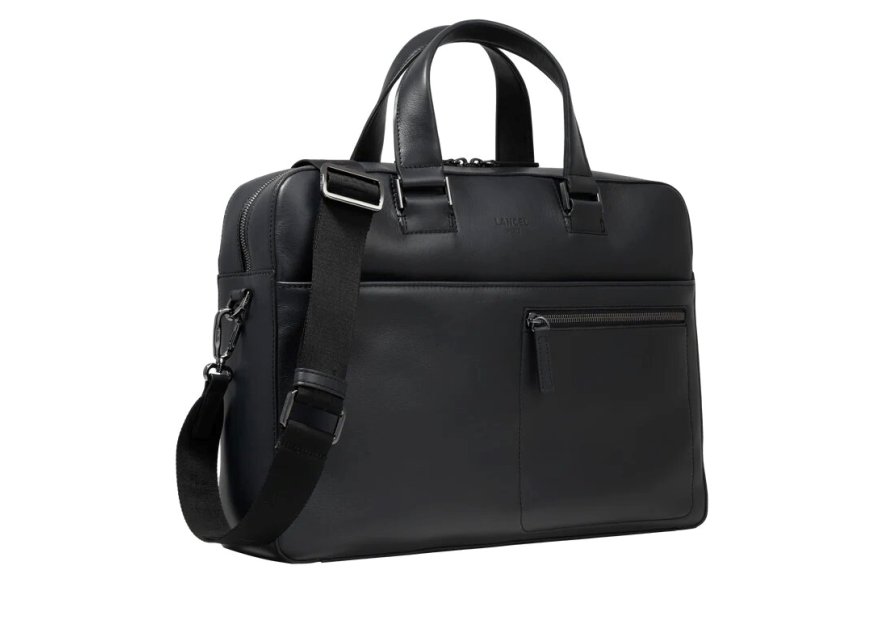 Lancel A12982 - CUIR DE VACHETTE - NOIR porte document max de lancel Porte-documents