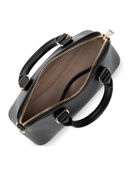 Lancaster 538-002 - CUIR DE VACHETTE - NOI sac demi lune sierra jia Sac business