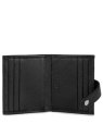 Lancaster 170-32 - CUIR DE VACHETTE - NOIR porte-cartes foulonné pm porte-cartes