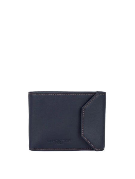 Lancaster 120-43 - CUIR DE VACHETTE - BLEU porte cartes soft vintage Porte-cartes