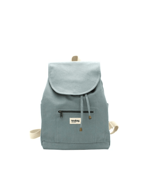 hindbag ELIOT. - COTON BIO - SAUGE sac a dos eliot gm sacs-a-dos