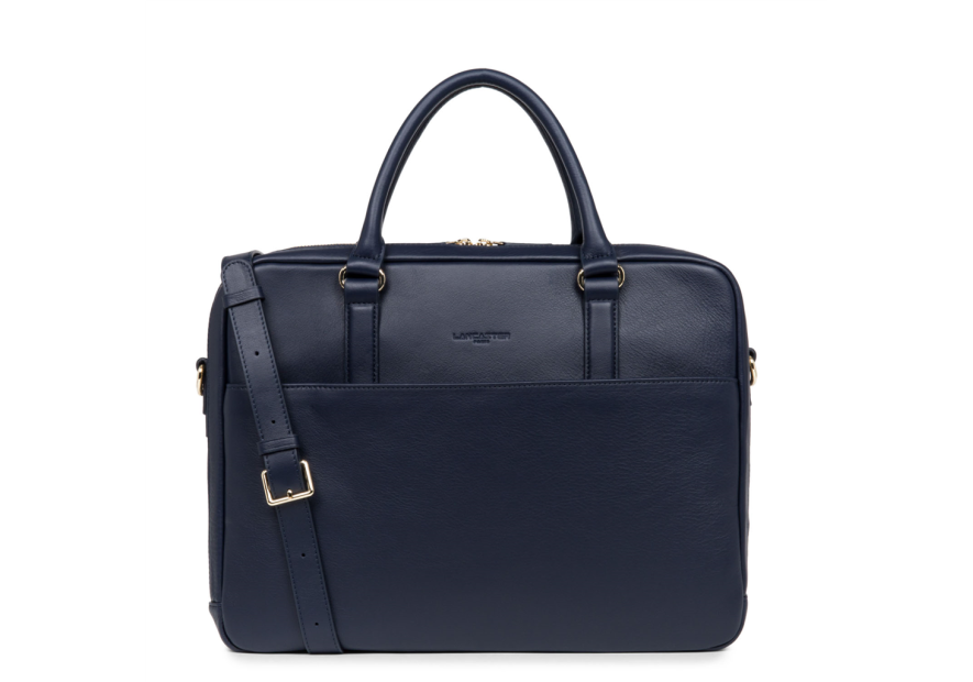 Lancaster 573-75 - CUIR DE VACHETTE - BLEU Mademoiselle Business - Sac Porte-documents