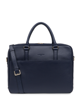 Lancaster 573-75 - CUIR DE VACHETTE - BLEU Mademoiselle Business - Sac Porte-documents
