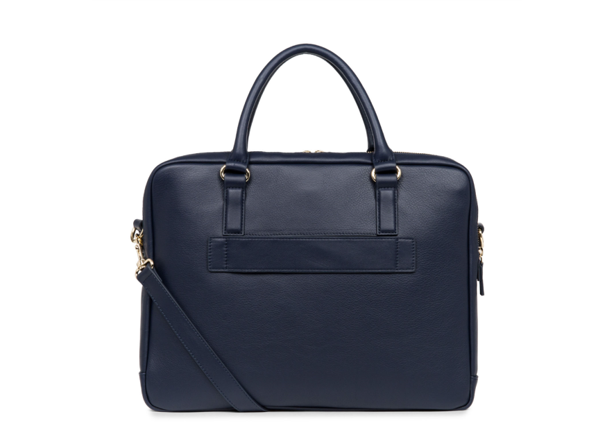 Lancaster 573-75 - CUIR DE VACHETTE - BLEU Mademoiselle Business - Sac Porte-documents