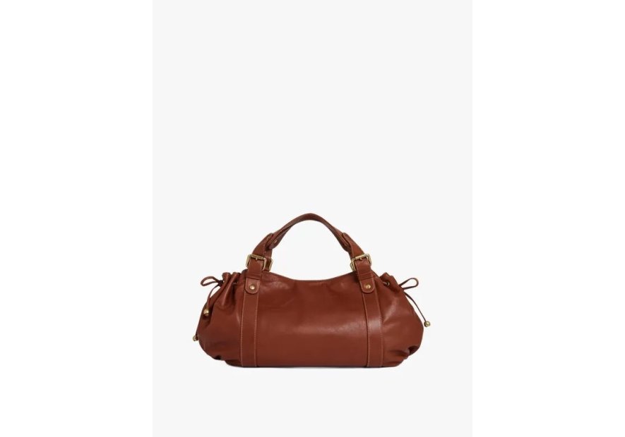 Gerard Darel 24H/410 - CUIR DE VACHETTE - TAN sac porté main 24 heures gérard darel Sac porté main