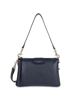 Lancaster 529-73 - CUIR DE VACHETTE - BLEU dune trotteur multipoches Sac porté travers