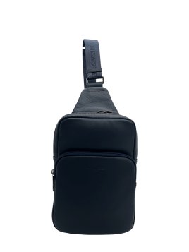 Lancaster 320-35 - CUIR DE VACHETTE - BLEU sac body soft vintage homme Sacs bandoulière/Sacoches