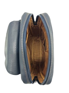 Lancaster 320-35 - CUIR DE VACHETTE - BLEU sac body soft vintage homme Sacs bandoulière/Sacoches