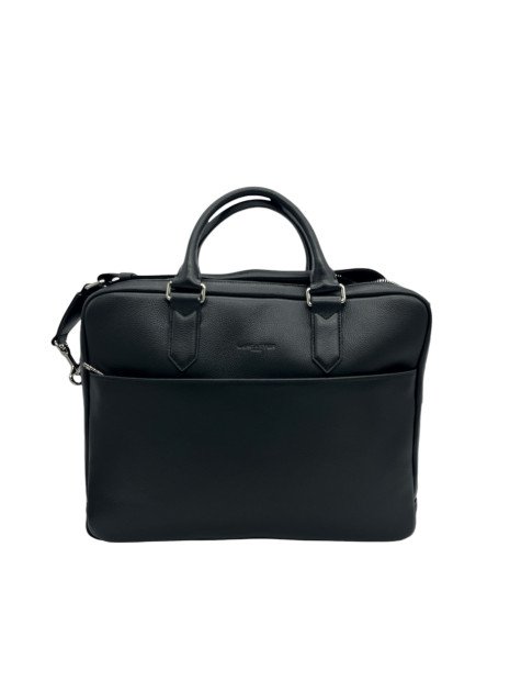 Lancaster 370-21 - CUIR DE VACHETTE - NOIR porte documents milano gentlemen sac-business