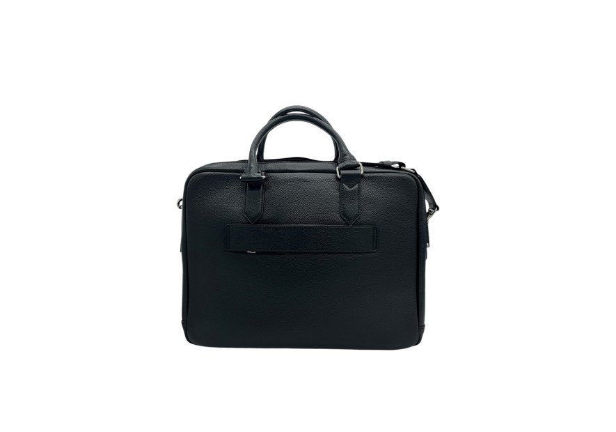 Lancaster 370-21 - CUIR DE VACHETTE - NOIR porte documents milano gentlemen Porte-documents