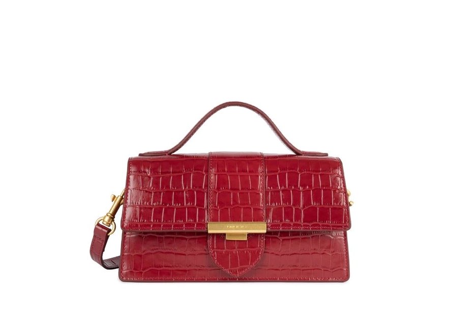 Lancaster 531-013 - CUIR DE VACHETTE FACON croco ily-sac baguette Sac business