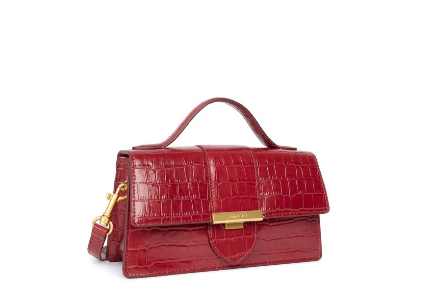 Lancaster 531-013 - CUIR DE VACHETTE FACON croco ily-sac baguette Sac business