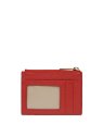 Lancaster 129-22 - CUIR DE VACHETTE - ROUG porte cartes plat zip dune lancaster porte-monnaie-femme