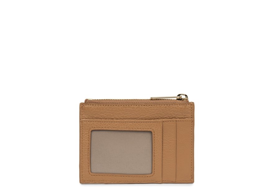 Lancaster 129-22 - CUIR DE VACHETTE - CAME porte cartes plat zip dune lancaster Porte-monnaie