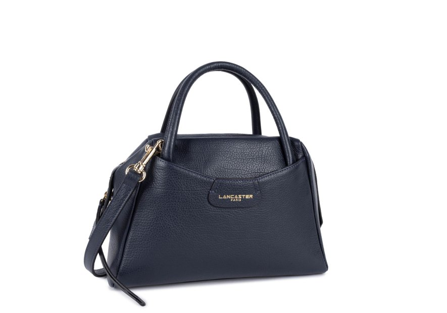 Lancaster 529-82 - CUIR DE VACHETTE - BLEU dune porté main s Sac porté main