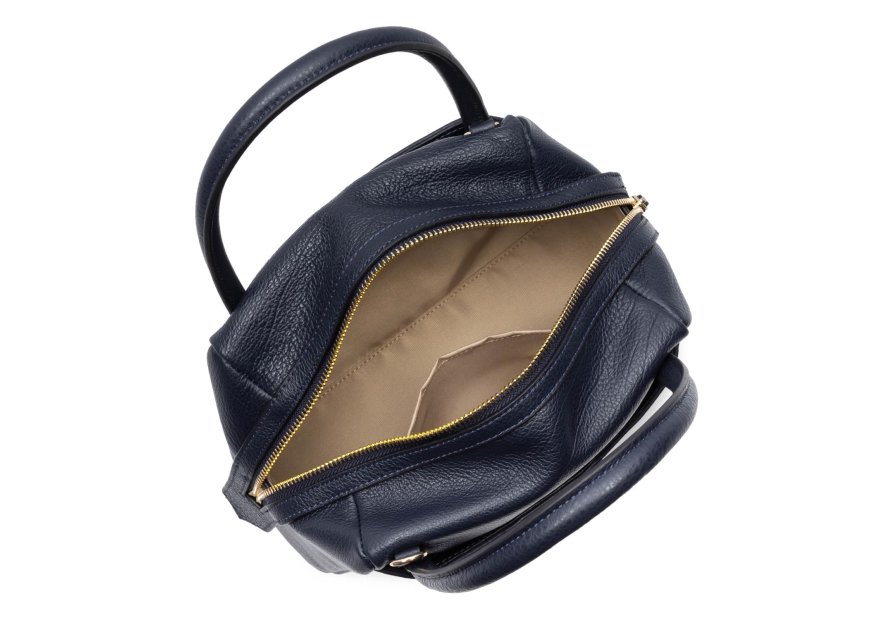 Lancaster 529-82 - CUIR DE VACHETTE - BLEU dune porté main s Sac porté main