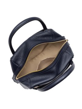 Lancaster 529-82 - CUIR DE VACHETTE - BLEU dune porté main s Sac porté main