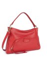 Lancaster 529-86 - CUIR DE VACHETTE - ROUG dune - sac besace carré sacs-a-mains