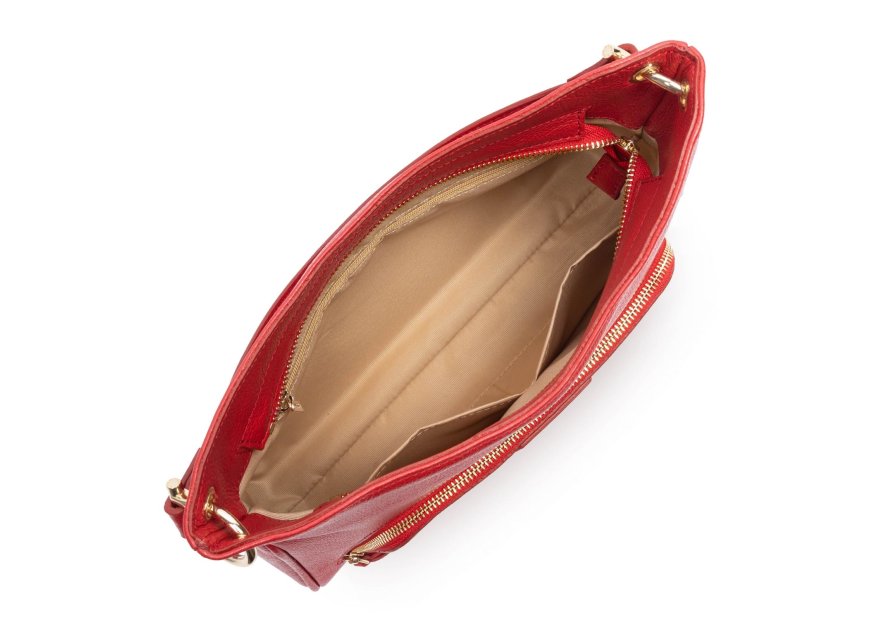 Lancaster 529-86 - CUIR DE VACHETTE - ROUG dune - sac besace carré Sac business