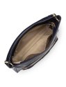 Lancaster 529-86 - CUIR DE VACHETTE - BLEU dune - sac besace carré sacs-a-mains