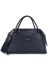 Lancaster 529-83 - CUIR DE VACHETTE - BLEU sac cabas l dune sacs-a-mains