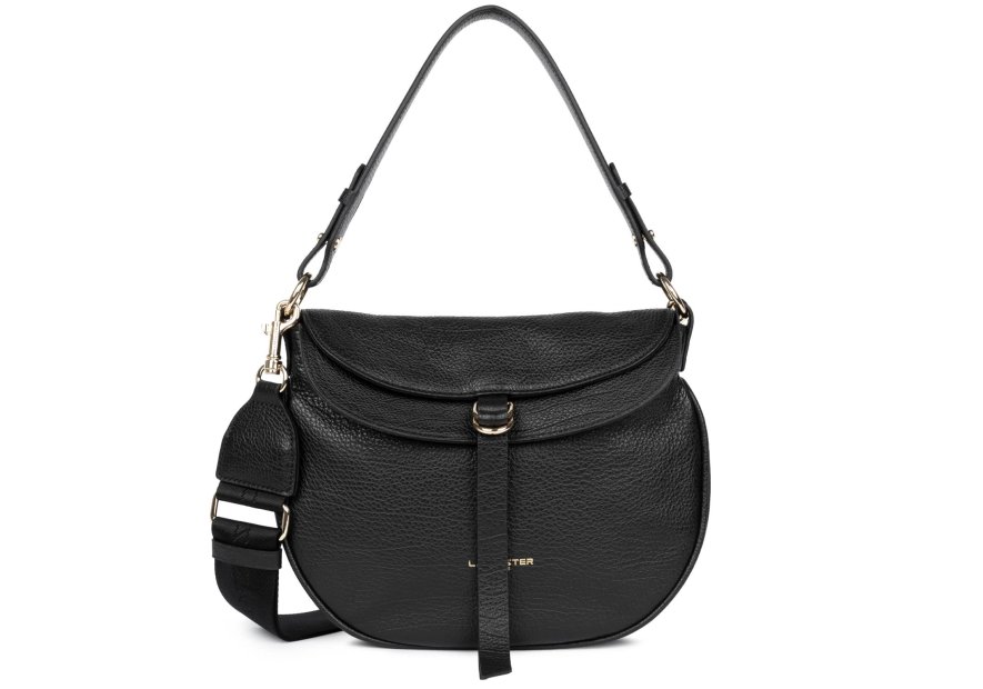 Lancaster 529-100 - CUIR DE VACHETTE - NOI sac besace dune gaia Sac business