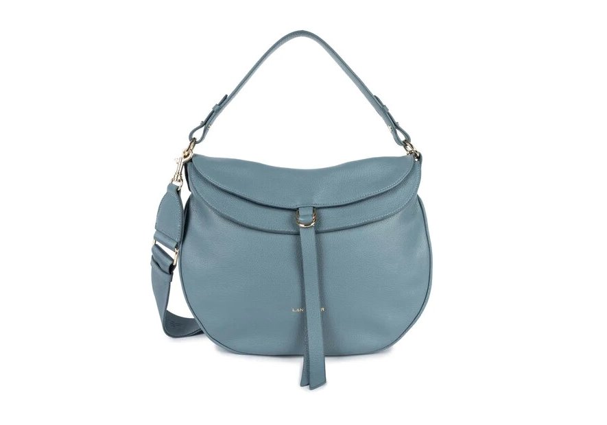 Lancaster 529-100 - CUIR DE VACHETTE - BLE sac besace dune gaia Sac business