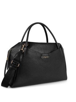Lancaster 529-84 - CUIR DE VACHETTE - NOIR très grand sac cabas main dune Sac business