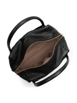 Lancaster 529-84 - CUIR DE VACHETTE - NOIR très grand sac cabas main dune Sac business