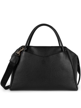 Lancaster 529-84 - CUIR DE VACHETTE - NOIR très grand sac cabas main dune Sac business