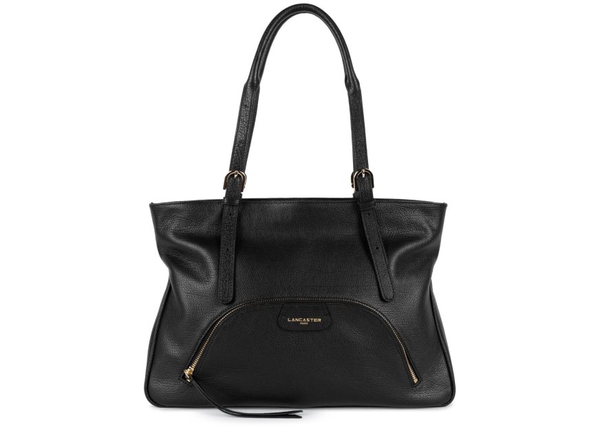 Lancaster 529-88 - CUIR DE VACHETTE - NOIR sac cabas épaule dune Sac business