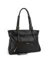 Lancaster 529-88 - CUIR DE VACHETTE - NOIR sac cabas épaule dune sacs-a-mains