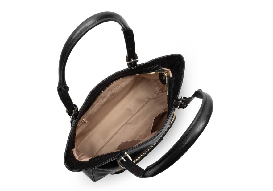 Lancaster 529-88 - CUIR DE VACHETTE - NOIR sac cabas épaule dune Sac business