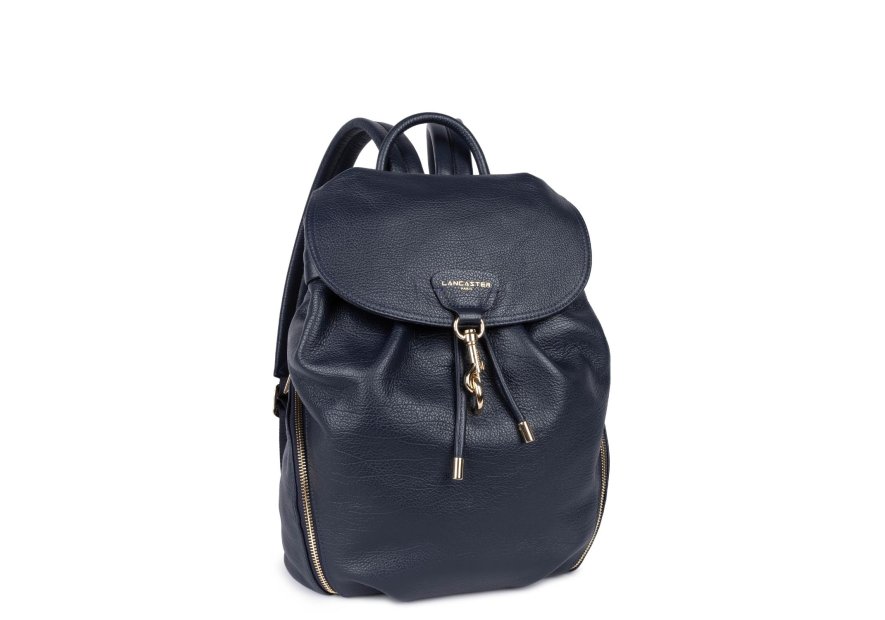 Lancaster 529-89 - CUIR DE VACHETTE - BLEU sac a dos dune Sac business