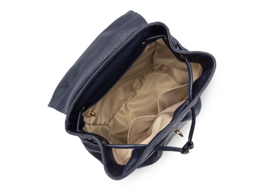 Lancaster 529-89 - CUIR DE VACHETTE - BLEU sac a dos dune Sac business