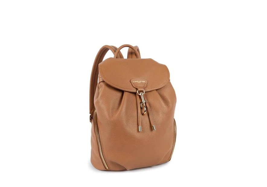 Lancaster 529-89 - CUIR DE VACHETTE - CAME sac a dos dune Sac business
