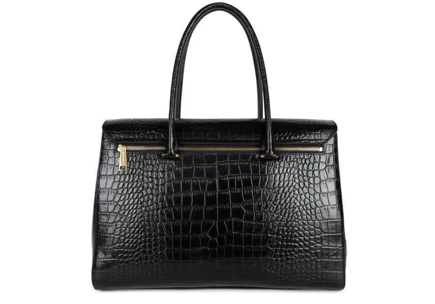 Lancaster 524-112 - CUIR DE VACHETTE FACON grand cabas épaule exo Sac business