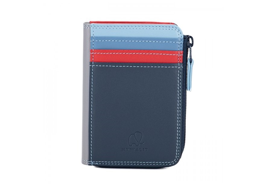 mywalit 334 - CUIR DE VEAU - ROYAL - 127 porte-monnaie zippé petit format Porte-monnaie