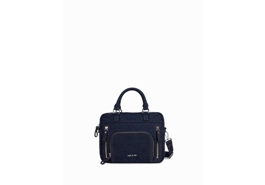 Nat & Nin MINI MACY DENIM mini macy - porte main xs Sacs à mains