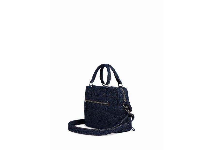 Nat & Nin MINI MACY DENIM - COTON - DENIM  mini macy - porte main xs Sac business