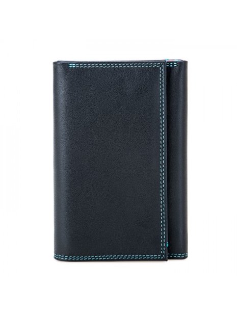 mywalit 4511 - CUIR DE VEAU - BLACK/PACE portefeuille rfid à trois volets portefeuille-homme
