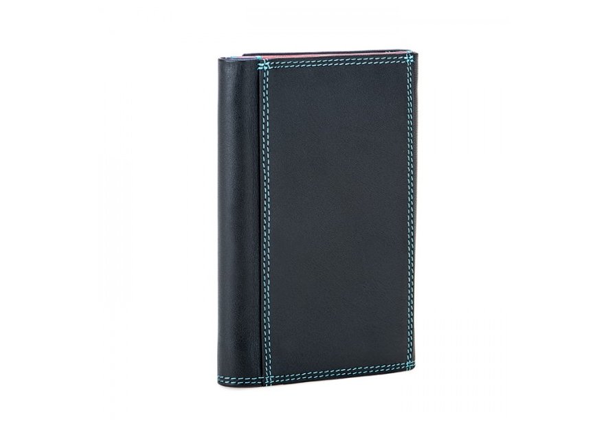 mywalit 4511 - CUIR DE VEAU - BLACK/PACE portefeuille rfid à trois volets Portefeuilles