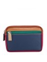 mywalit 1265 - CUIR DE VEAU - BOSCO porte-monnaie à double zip en cuir petit format porte-monnaie-femme