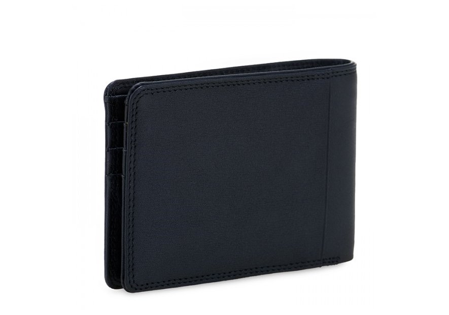 mywalit 4504 - CUIR DE VEAU - NOIR - 3 portefeuille mince rfid avec pince à billets Portefeuilles
