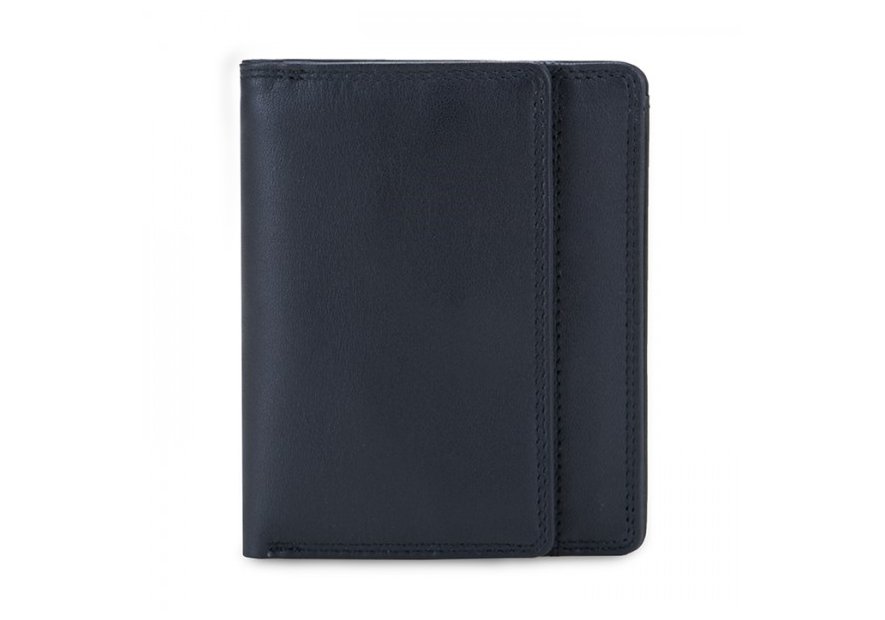 mywalit 4513 - CUIR DE VEAU - NOIR - 3 portefeuille rfid avec porte-monnaie plat Portefeuilles