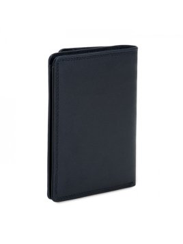 mywalit 4513 - CUIR DE VEAU - NOIR - 3 portefeuille rfid avec porte-monnaie plat Portefeuilles
