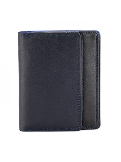 mywalit 4513 - CUIR DE VEAU - BLEU MARIN portefeuille rfid avec porte-monnaie plat portefeuille-homme