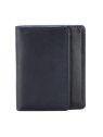 mywalit 4513 - CUIR DE VEAU - BLEU MARIN portefeuille rfid avec porte-monnaie plat portefeuille-homme