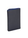 mywalit 4513 - CUIR DE VEAU - BLEU MARIN portefeuille rfid avec porte-monnaie plat portefeuille-homme